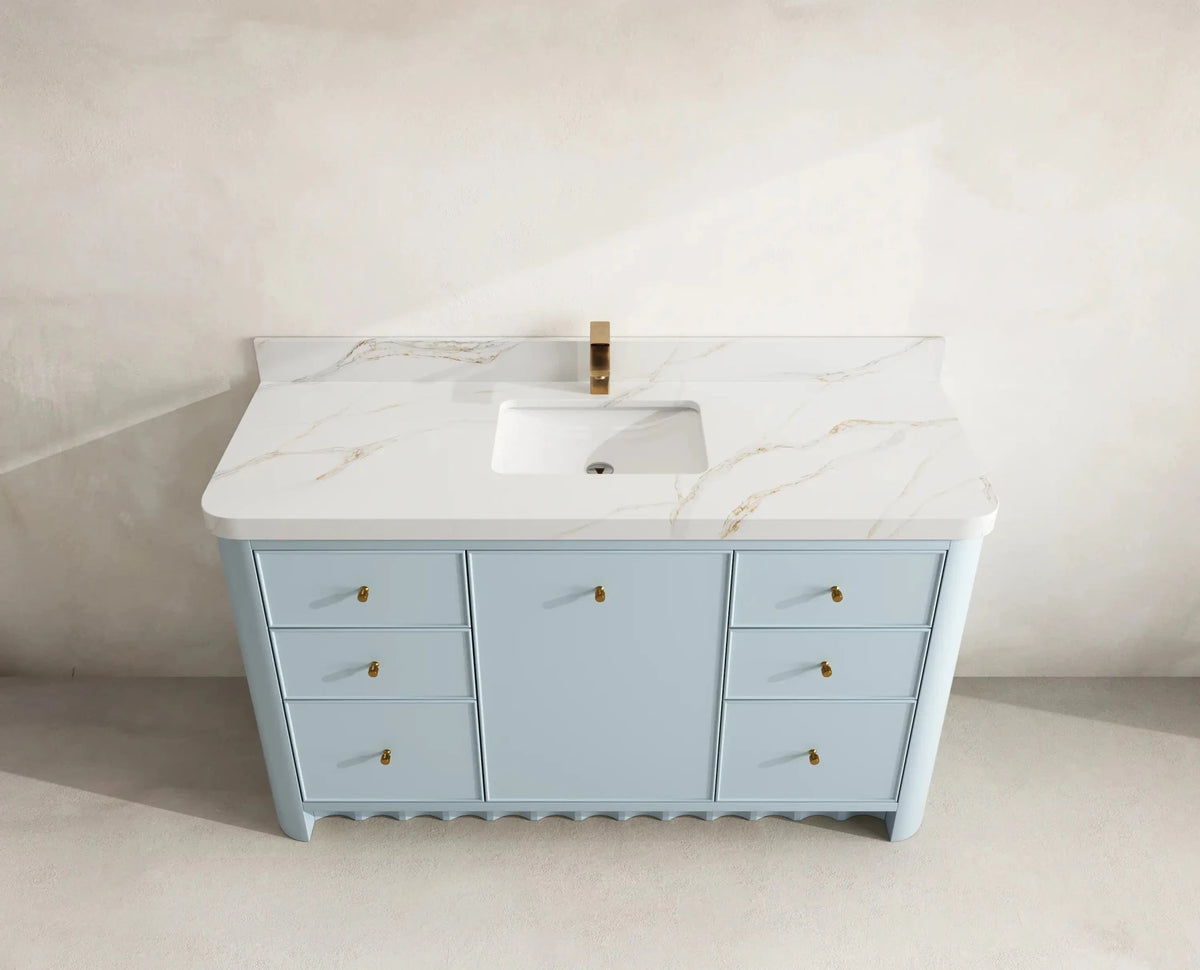 Orlando 60 in. W x 22 in. D Single Sink Bathroom Vanity - Willow Bath and Vanity