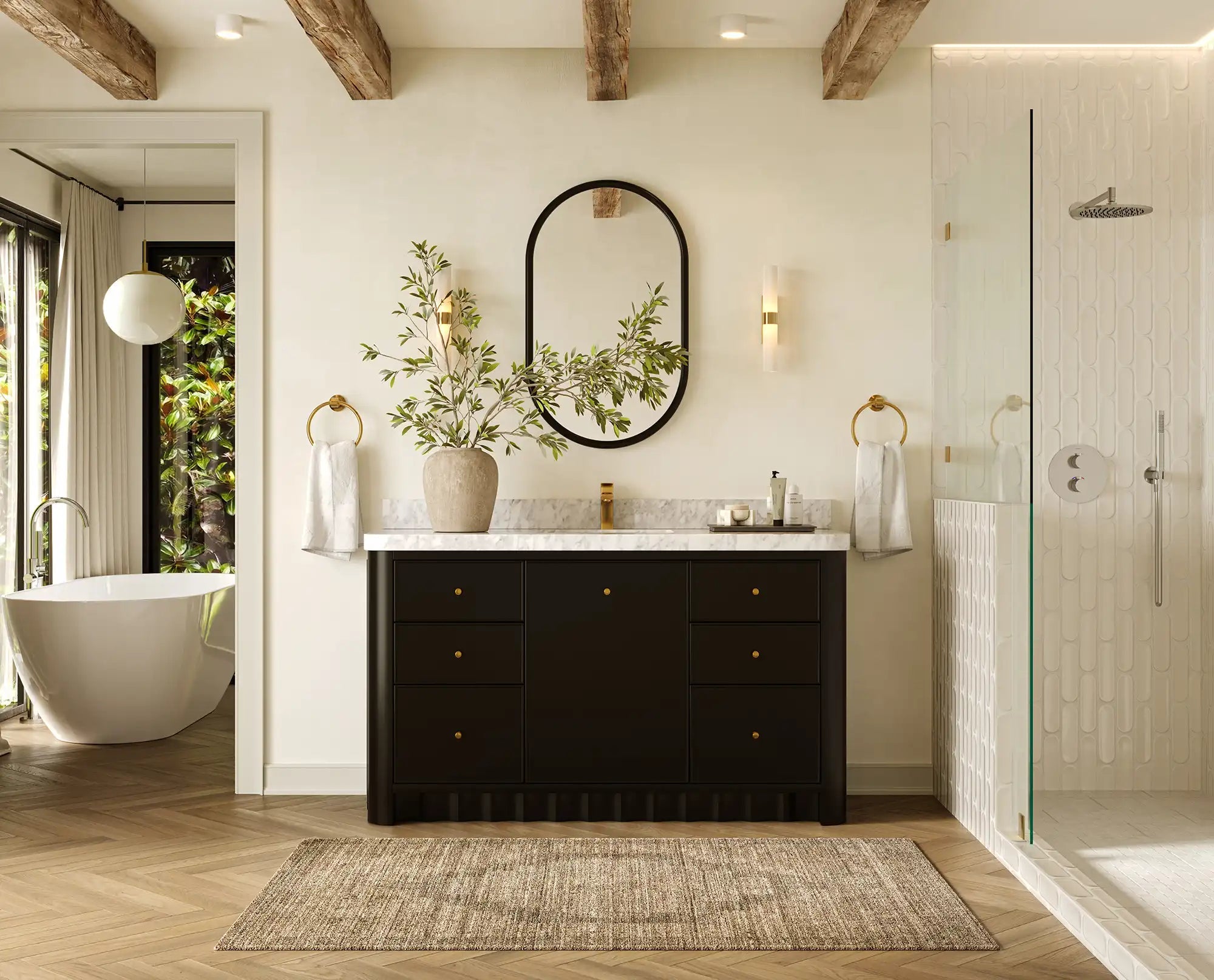 Orlando 60 in. W x 22 in. D Single Sink Bathroom Vanity - Willow Bath and Vanity