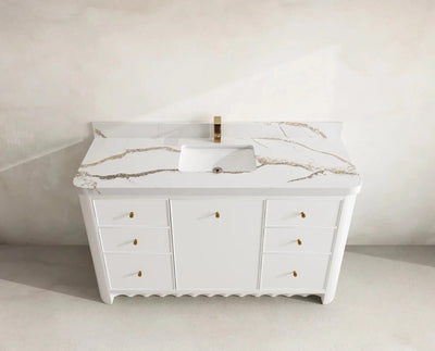 Orlando 60 in. W x 22 in. D Single Sink Bathroom Vanity - Willow Bath and Vanity