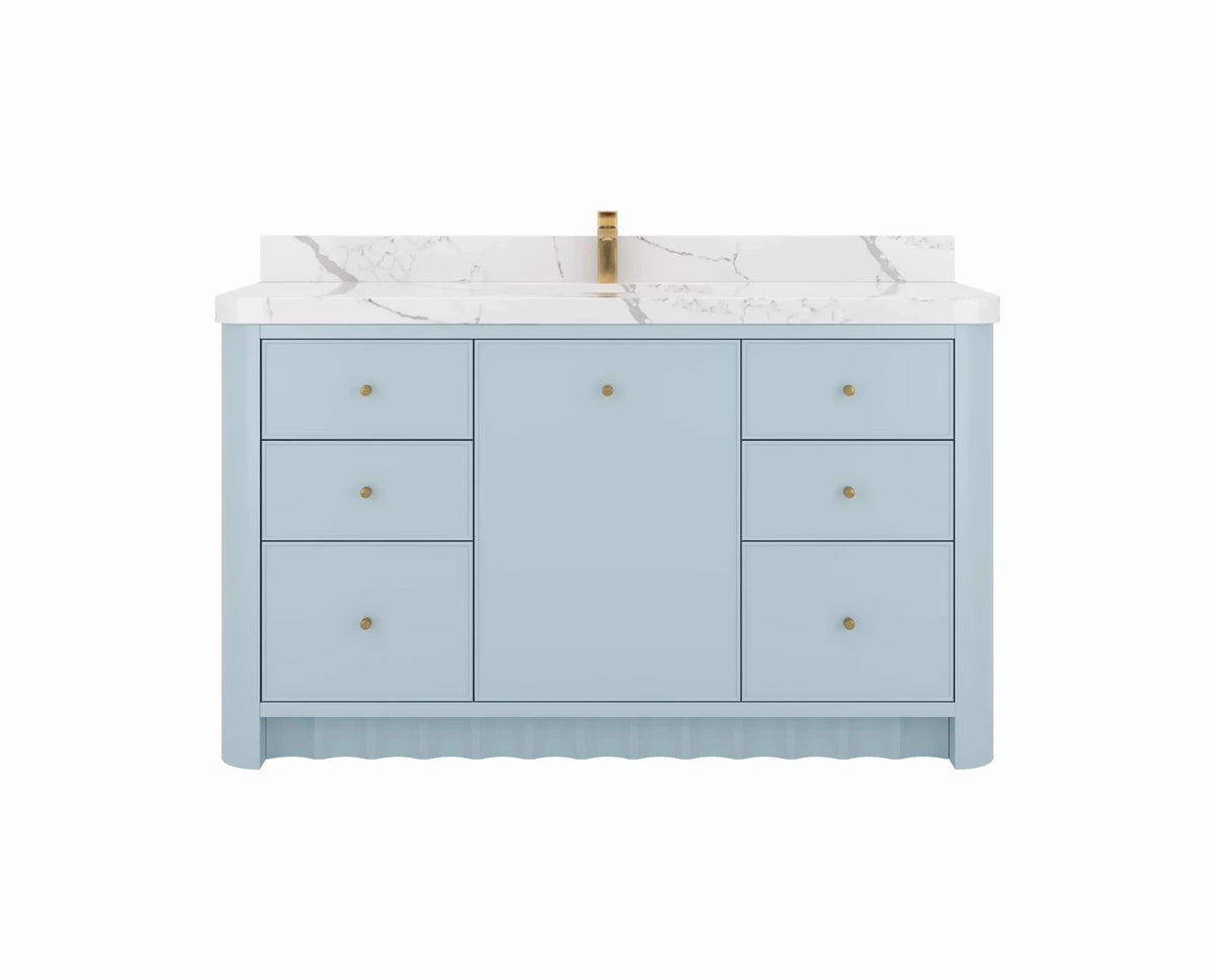 Orlando 60 in. W x 22 in. D Single Sink Bathroom Vanity - Willow Bath and Vanity