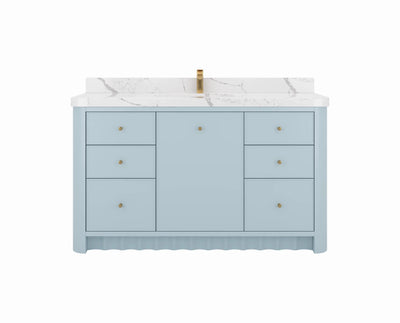Orlando 60 in. W x 22 in. D Single Sink Bathroom Vanity - Willow Bath and Vanity