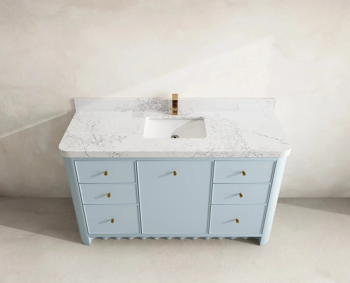 Orlando 60 in. W x 22 in. D Single Sink Bathroom Vanity - Willow Bath and Vanity