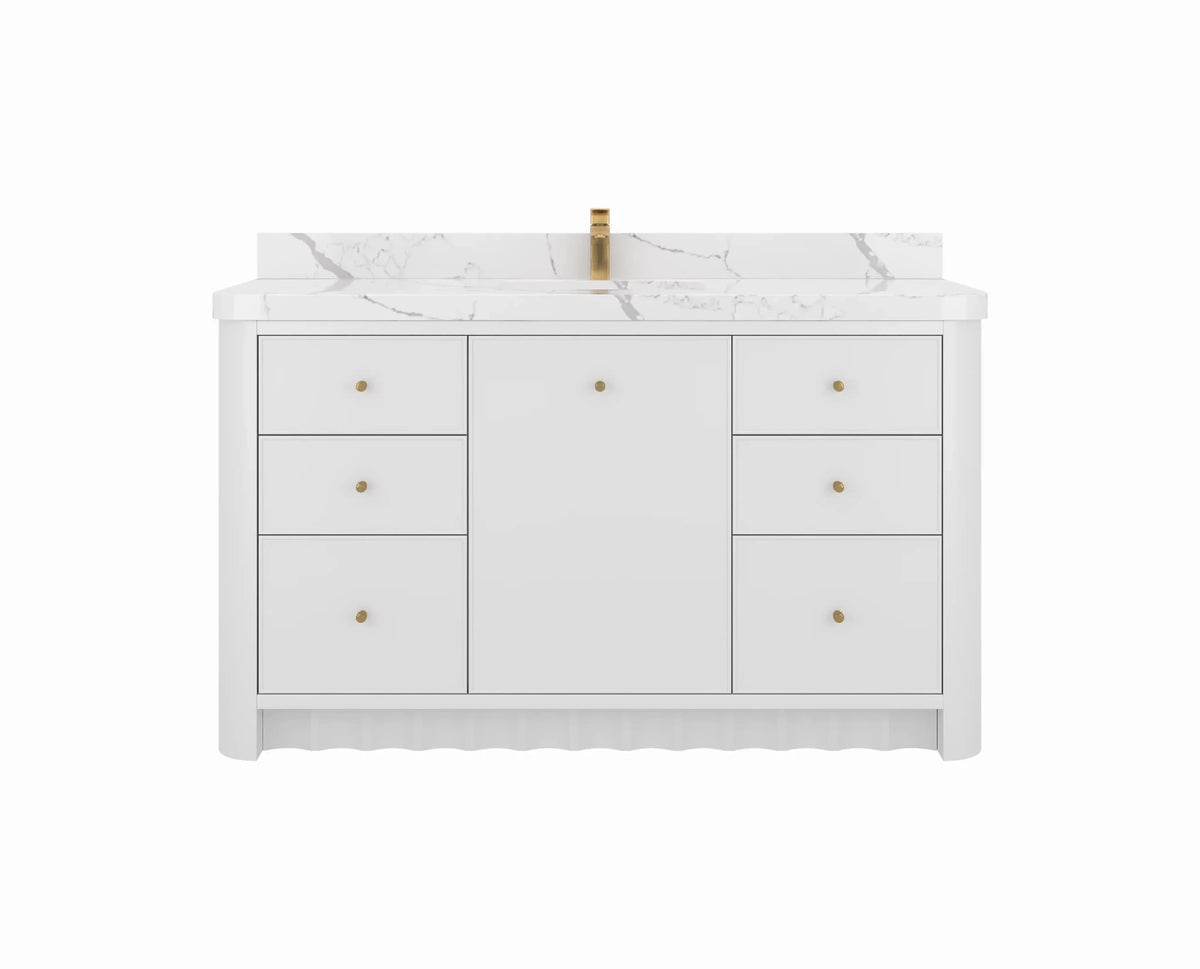 Orlando 60 in. W x 22 in. D Single Sink Bathroom Vanity - Willow Bath and Vanity