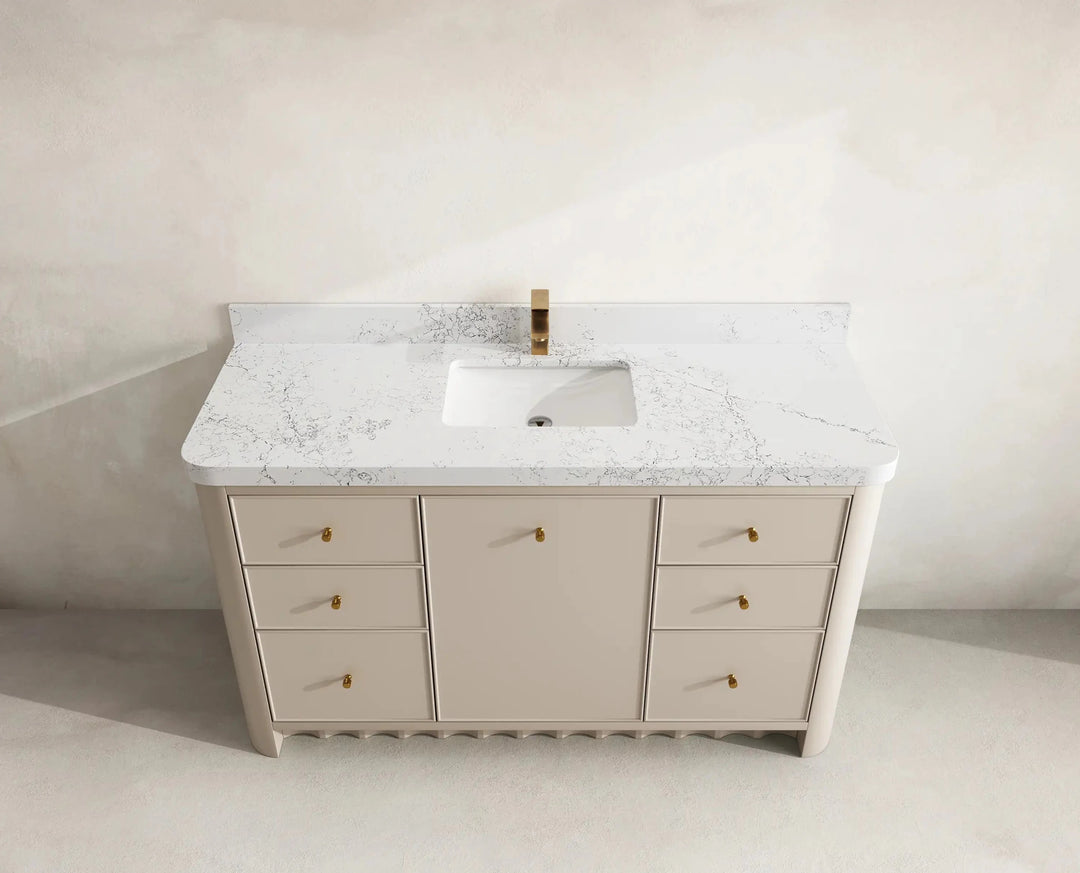 Orlando 60 in. W x 22 in. D Single Sink Bathroom Vanity | 
              
                 Fine Grain Linen Beige
                
                  
             - ORL_FNG_CA_GL_60S - photo №13