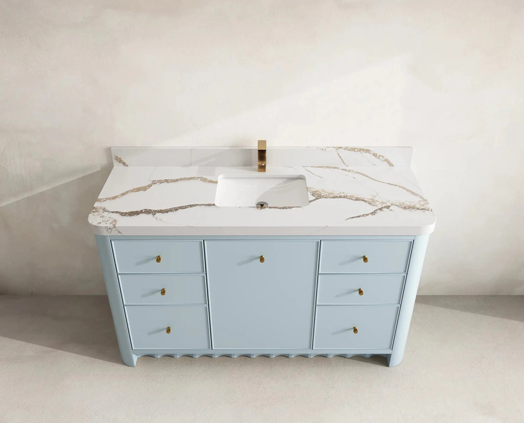 Orlando 60 in. W x 22 in. D Single Sink Bathroom Vanity | 
              
                Blue Heather
                
                  
             - ORL_BLU_CA_GL_60S - photo №9