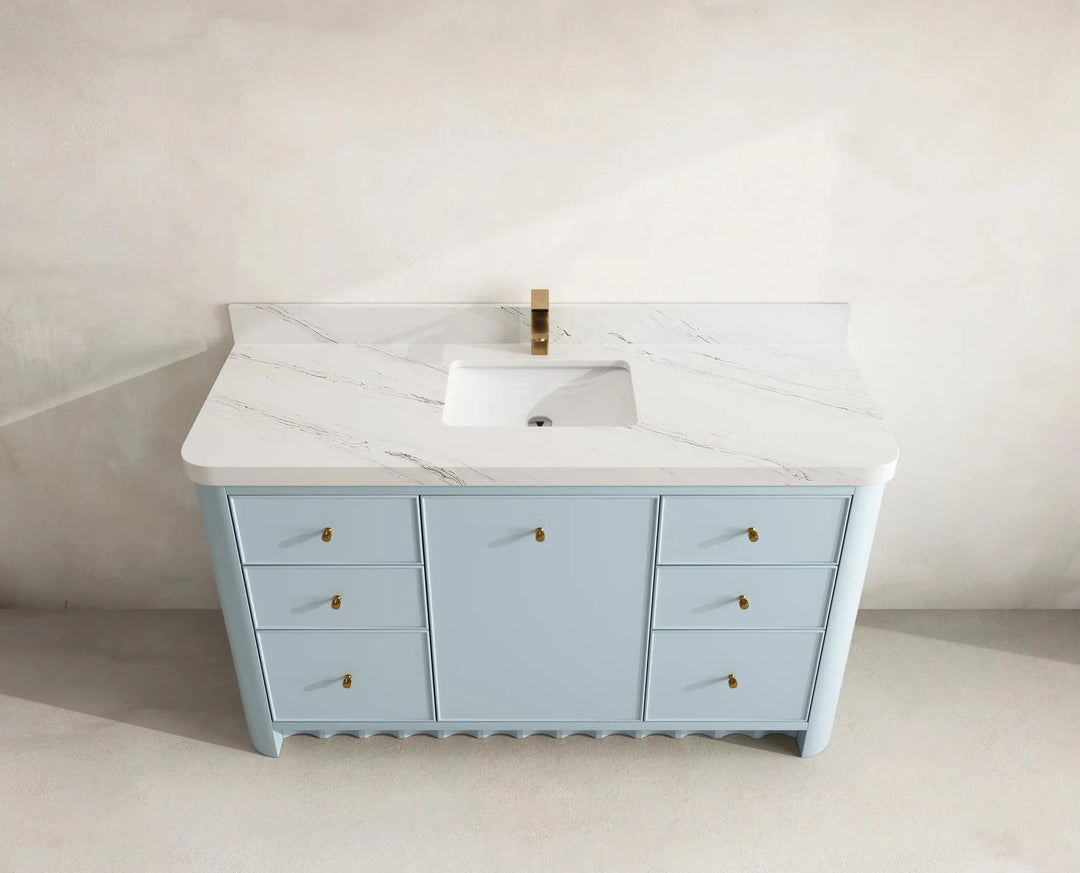 Orlando 60 in. W x 22 in. D Single Sink Bathroom Vanity | 
              
                Blue Heather
                
                  
             - ORL_BLU_CA_GL_60S - photo №14