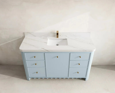 Orlando 60 in. W x 22 in. D Single Sink Bathroom Vanity - Willow Bath and Vanity