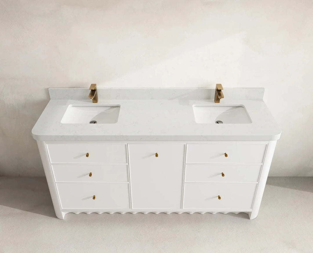 Orlando 72 in. W x 22 in. D Double Sink Bathroom Vanity | 
              
                White
                
                  
             - ORL_WH_CA_GL_72D - photo №9