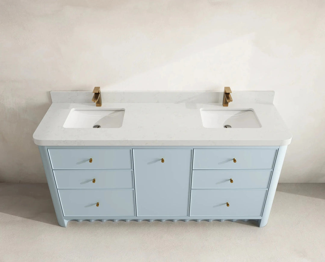 Orlando 72 in. W x 22 in. D Double Sink Bathroom Vanity | 
              
                Blue Heather
                
                  
             - ORL_BLU_CA_GL_72D - photo №13