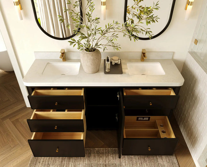 Orlando 72 in. W x 22 in. D Double Sink Bathroom Vanity - photo 4