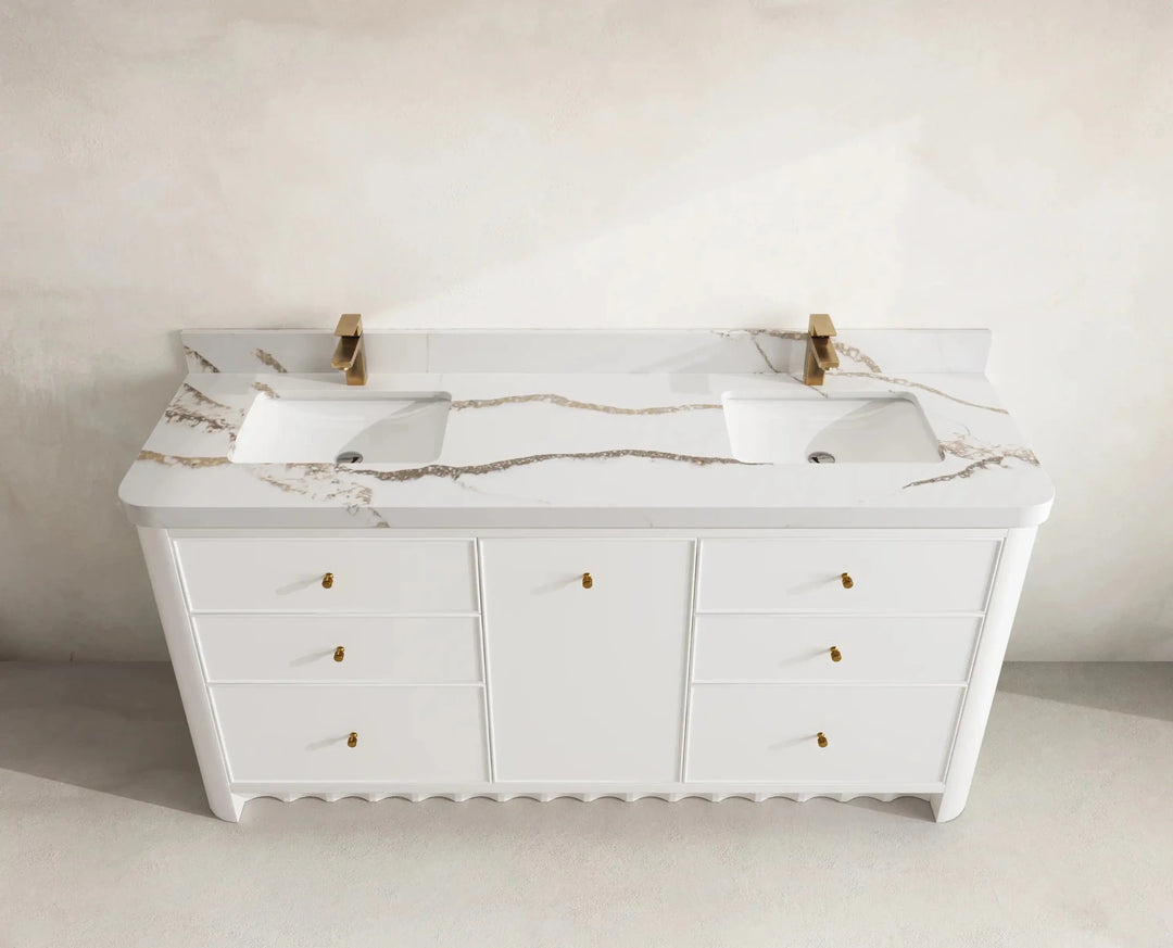 Orlando 72 in. W x 22 in. D Double Sink Bathroom Vanity | 
              
                White
                
                  
             - ORL_WH_CA_GL_72D - photo №10