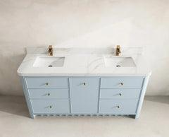 Orlando 72 in. W x 22 in. D Double Sink Bathroom Vanity - photo 11