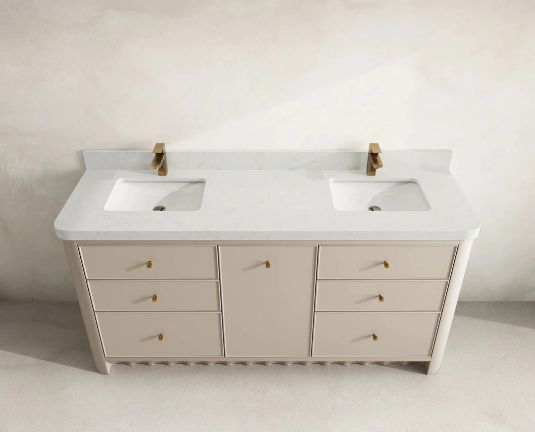 Orlando 72 in. W x 22 in. D Double Sink Bathroom Vanity | 
              
                 Fine Grain Linen Beige
                
                  
             - ORL_FNG_CA_GL_72D - photo №16