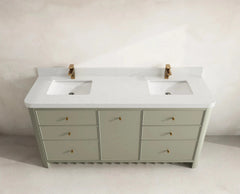 Orlando 72 in. W x 22 in. D Double Sink Bathroom Vanity - photo 8