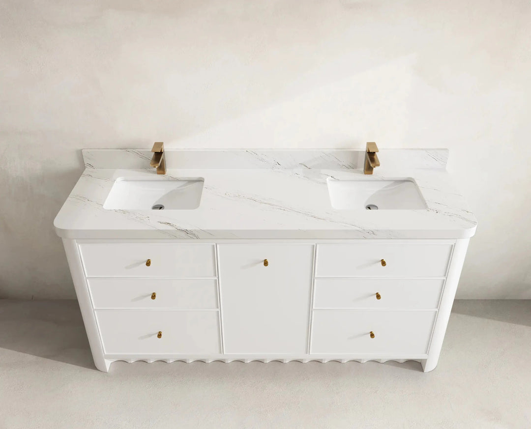 Orlando 72 in. W x 22 in. D Double Sink Bathroom Vanity | 
              
                White
                
                  
             - ORL_WH_CA_GL_72D - photo №15