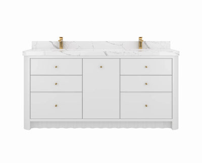 Orlando 72 in. W x 22 in. D Double Sink Bathroom Vanity - Willow Bath and Vanity