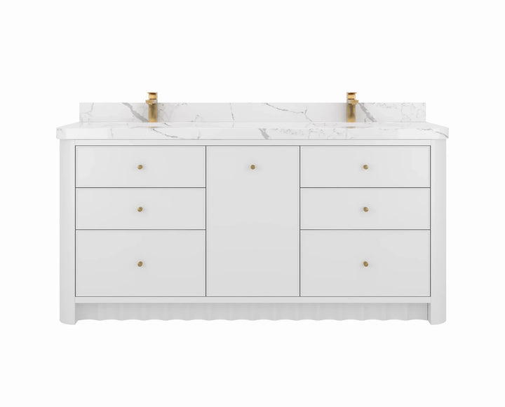 Orlando 72 in. W x 22 in. D Double Sink Bathroom Vanity - photo 1