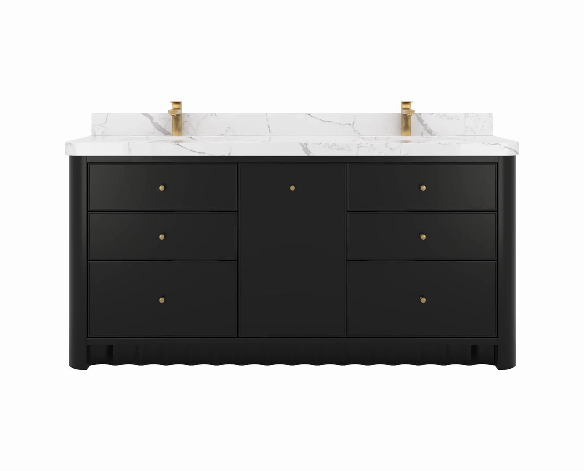 Orlando 72 in. W x 22 in. D Double Sink Bathroom Vanity - Willow Bath and Vanity