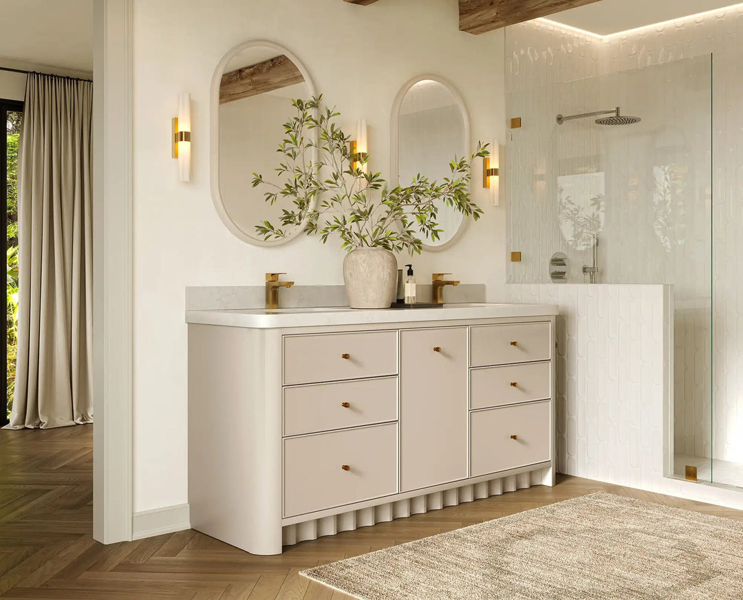 Orlando 72 in. W x 22 in. D Double Sink Bathroom Vanity | 
              
                 Fine Grain Linen Beige
                
                  
             - ORL_FNG_CA_GL_72D - photo №2
