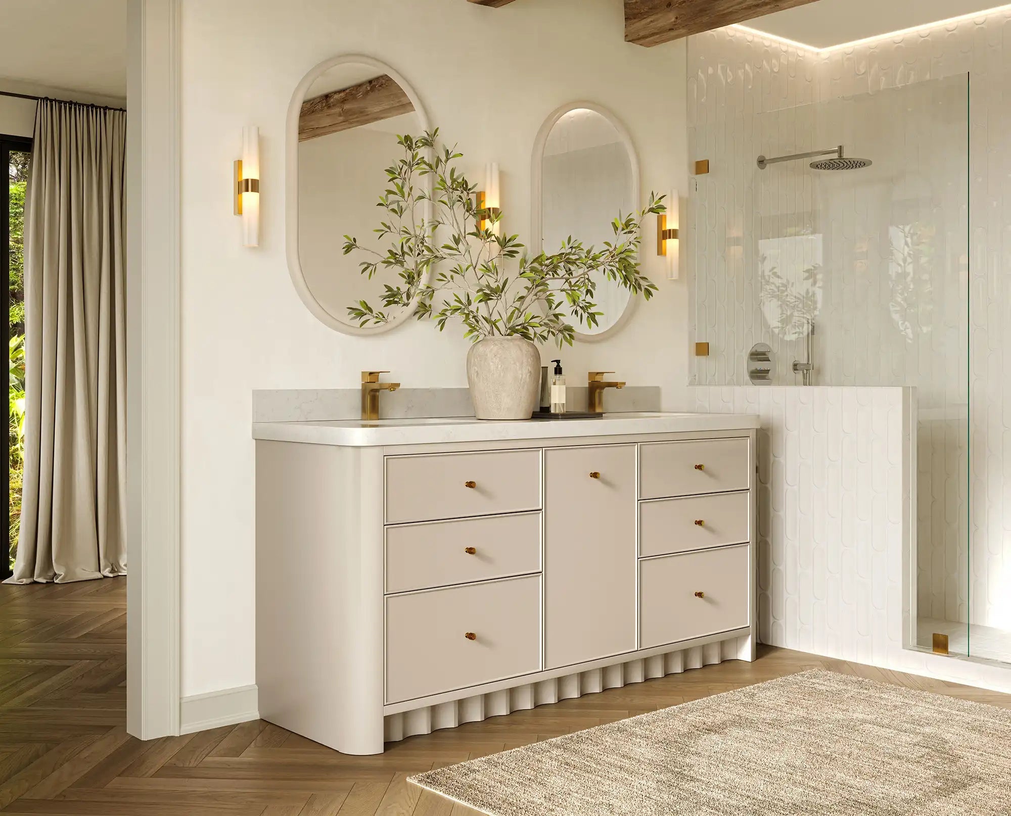 Orlando 72 in. W x 22 in. D Double Sink Bathroom Vanity - Willow Bath and Vanity