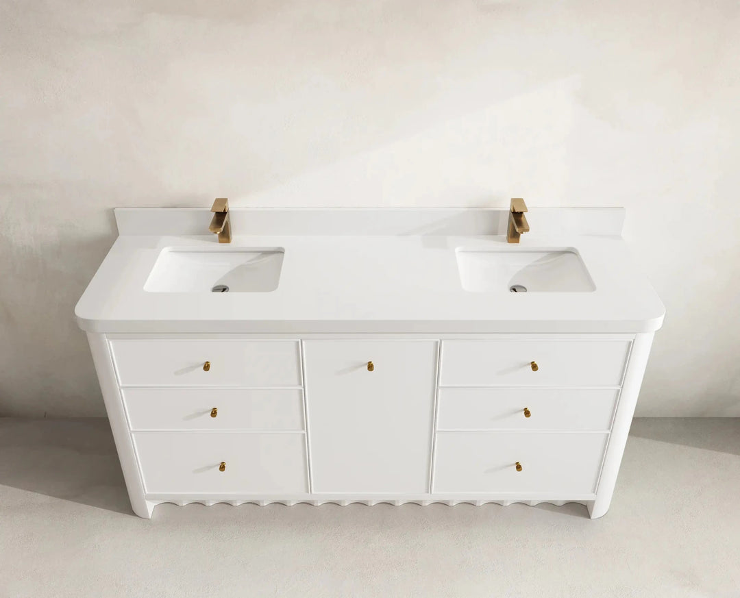 Orlando 72 in. W x 22 in. D Double Sink Bathroom Vanity | 
              
                White
                
                  
             - ORL_WH_CA_GL_72D - photo №17