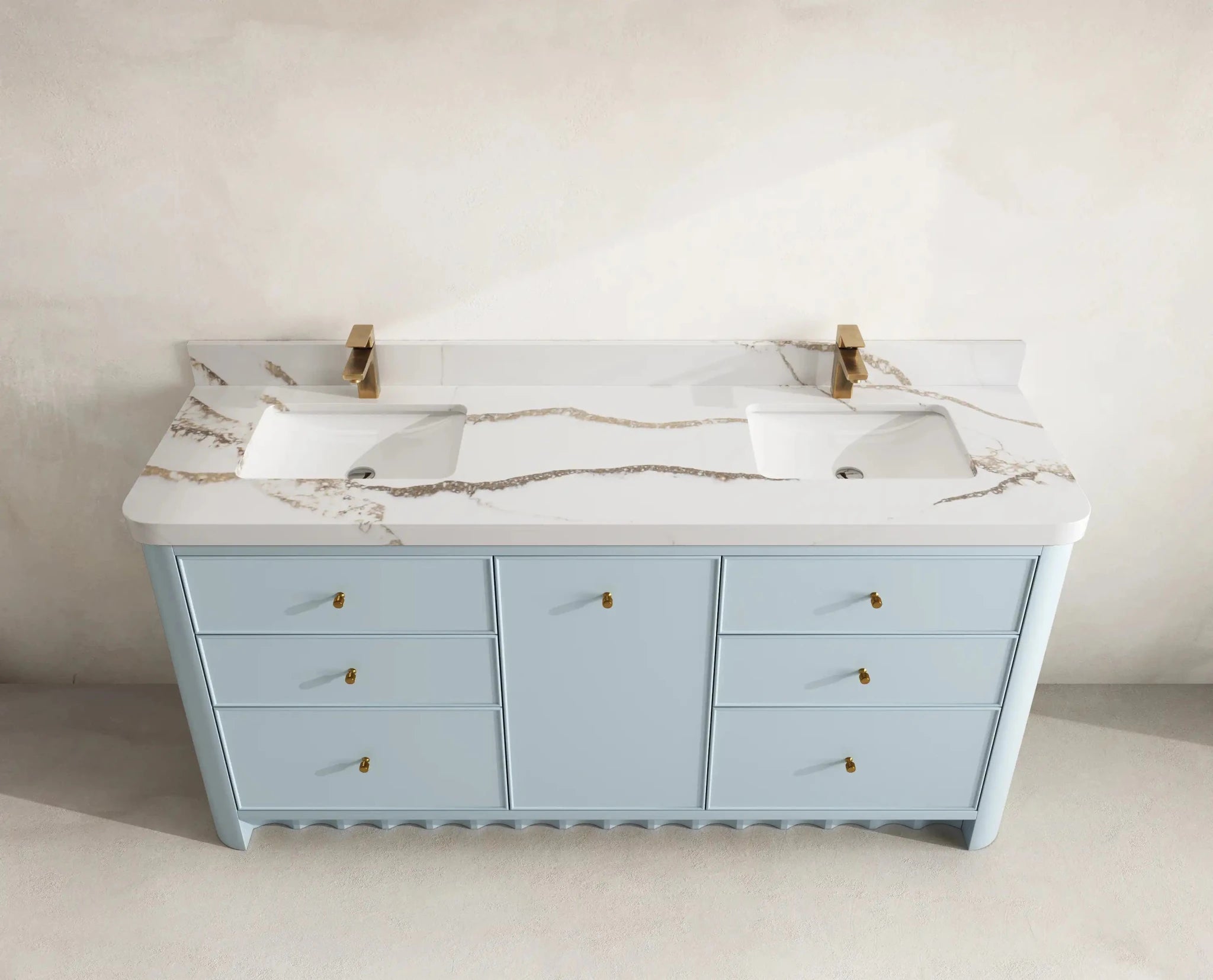 Orlando 72 in. W x 22 in. D Double Sink Bathroom Vanity - Willow Bath and Vanity
