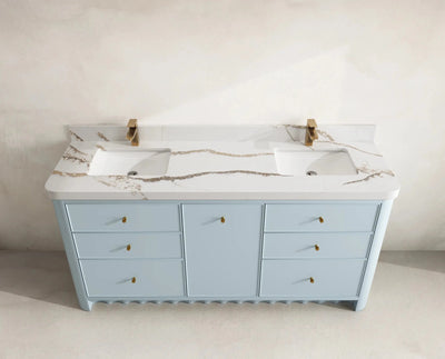 Orlando 72 in. W x 22 in. D Double Sink Bathroom Vanity - Willow Bath and Vanity