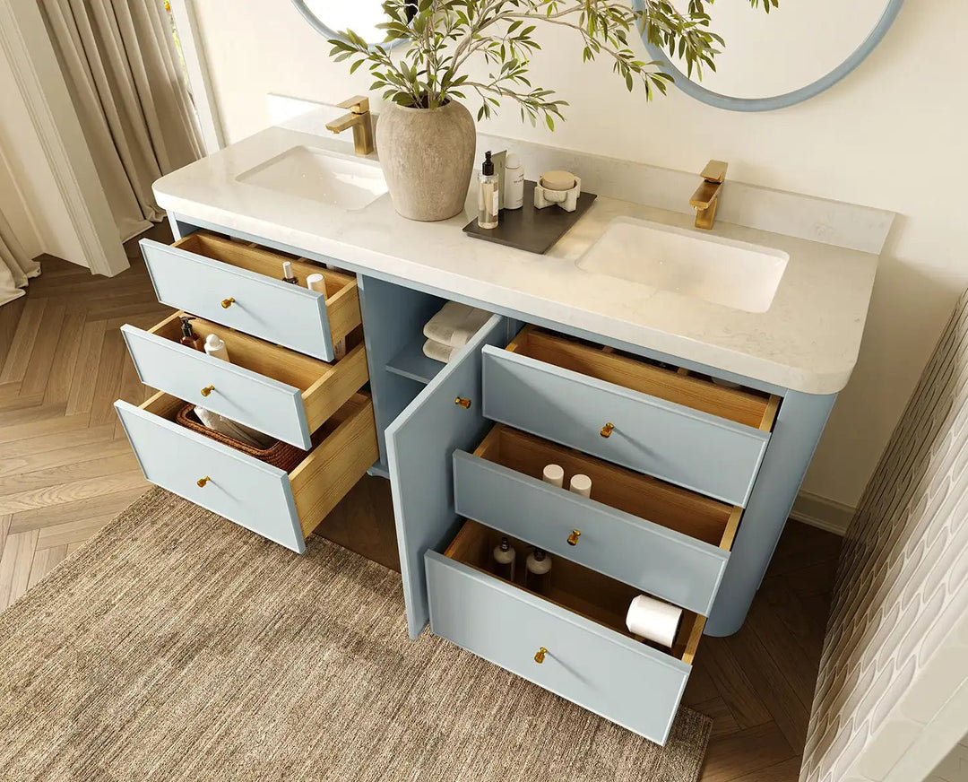 Orlando 72 in. W x 22 in. D Double Sink Bathroom Vanity | 
              
                Blue Heather
                
                  
             - ORL_BLU_CA_GL_72D - photo №3