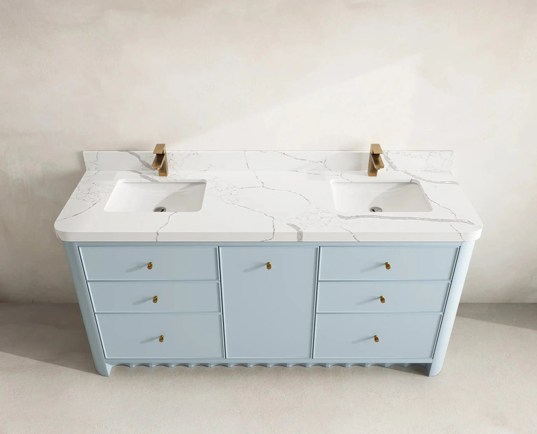 Orlando 72 in. W x 22 in. D Double Sink Bathroom Vanity | 
              
                Blue Heather
                
                  
             - ORL_BLU_CA_GL_72D - photo №7