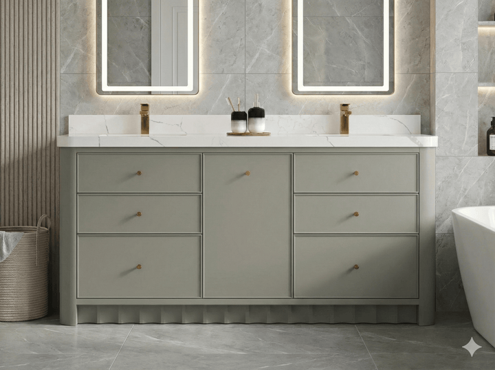 Orlando 72 in. W x 22 in. D Double Sink Bathroom Vanity - photo 2