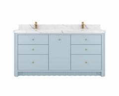 Orlando 72 in. W x 22 in. D Double Sink Bathroom Vanity - photo 1