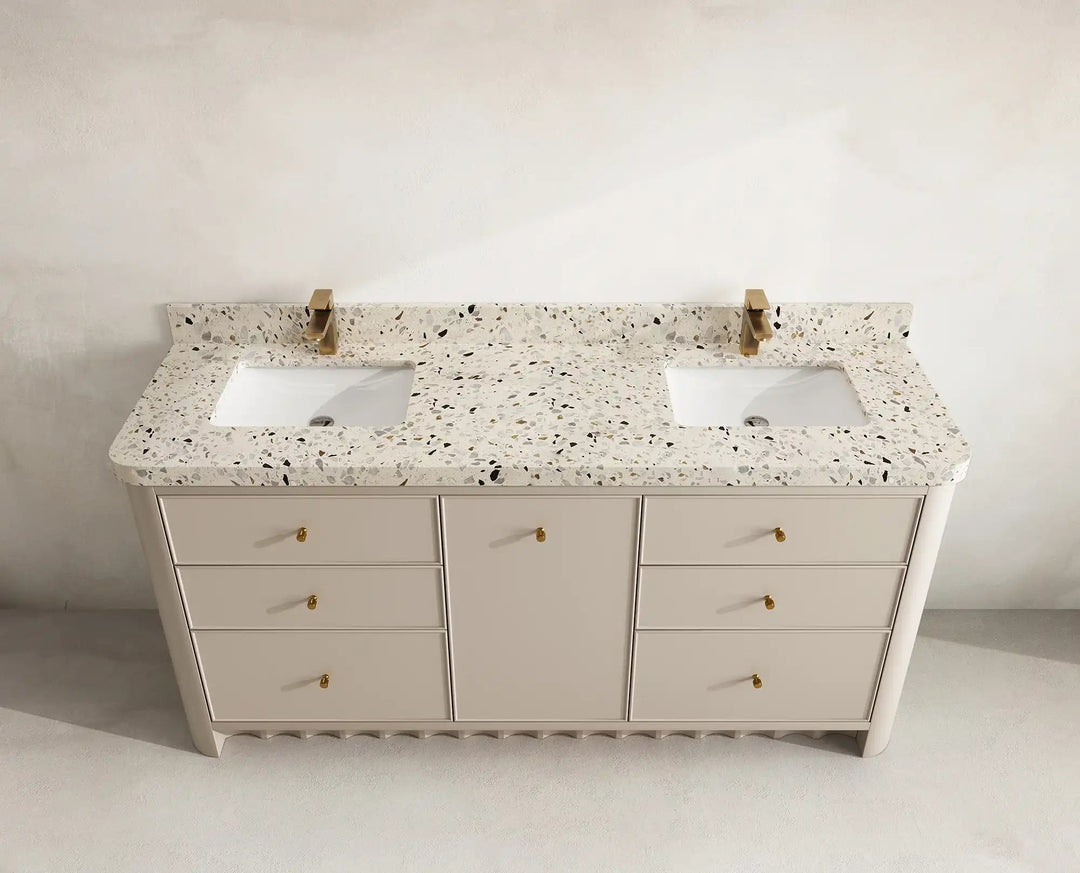 Orlando 72 in. W x 22 in. D Double Sink Bathroom Vanity | 
              
                 Fine Grain Linen Beige
                
                  
             - ORL_FNG_CA_GL_72D - photo №13