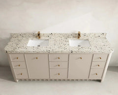 Orlando 84 in. W x 22 in. D Double Sink Bathroom Vanity - photo 14
