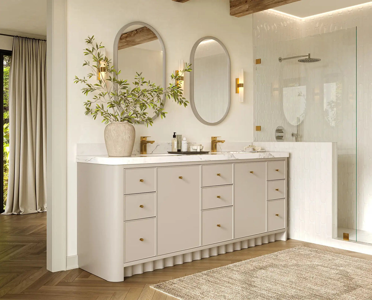 Orlando 84 in. W x 22 in. D Double Sink Bathroom Vanity - Willow Bath and Vanity