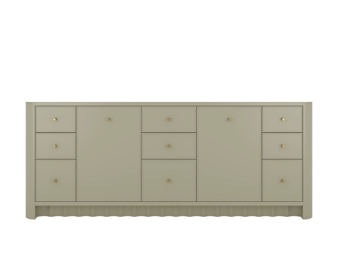 Orlando 84 in. W x 22 in. D Double Sink Bathroom Vanity | 
              
                Evergreen
                
                  
             - ORL_EGN_PALS_84 - photo №17