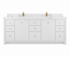 Orlando 84 in. W x 22 in. D Double Sink Bathroom Vanity - photo 1