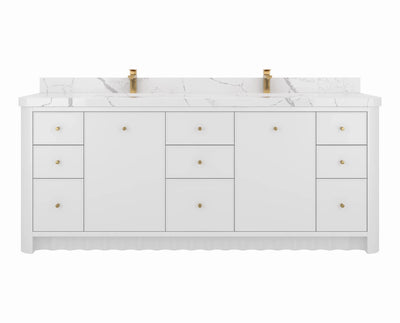 Orlando 84 in. W x 22 in. D Double Sink Bathroom Vanity - Willow Bath and Vanity