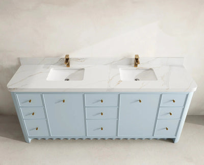Orlando 84 in. W x 22 in. D Double Sink Bathroom Vanity - Willow Bath and Vanity