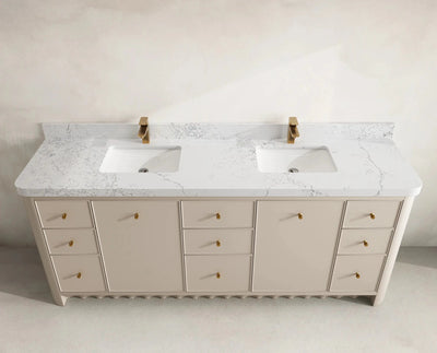 Orlando 84 in. W x 22 in. D Double Sink Bathroom Vanity - Willow Bath and Vanity
