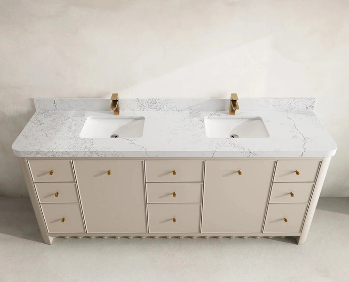 Orlando 84 in. W x 22 in. D Double Sink Bathroom Vanity - photo 12