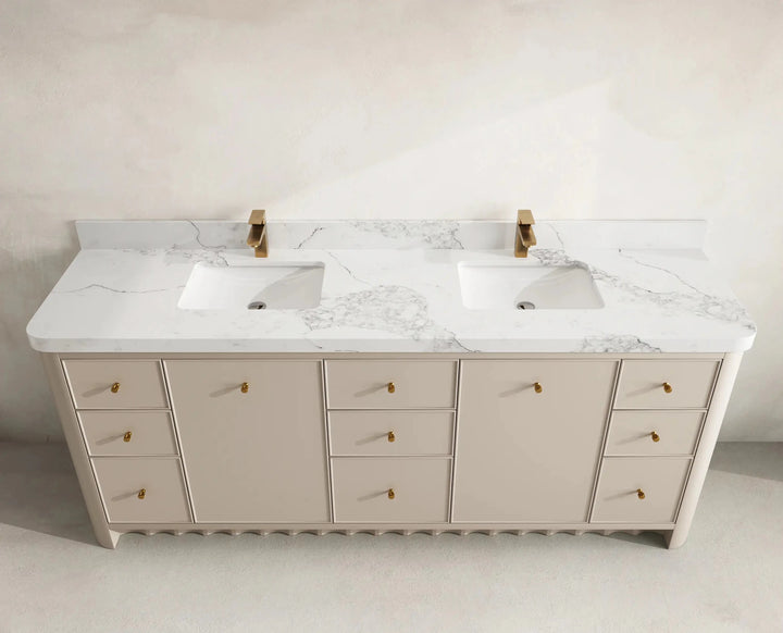 Orlando 84 in. W x 22 in. D Double Sink Bathroom Vanity - photo 16