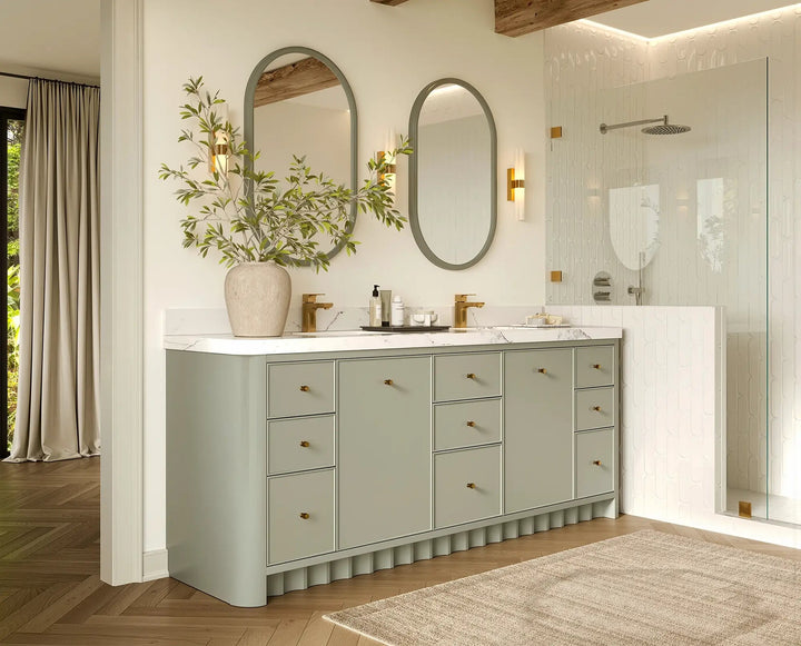 Orlando 84 in. W x 22 in. D Double Sink Bathroom Vanity - photo 2