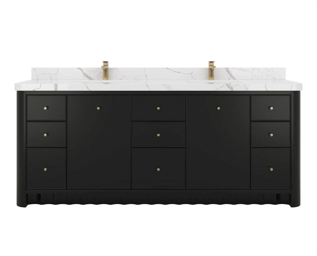 Orlando 84 in. W x 22 in. D Double Sink Bathroom Vanity | 
              
                Black
                
                  
             - ORL_BLK_PALS_84 - photo №1