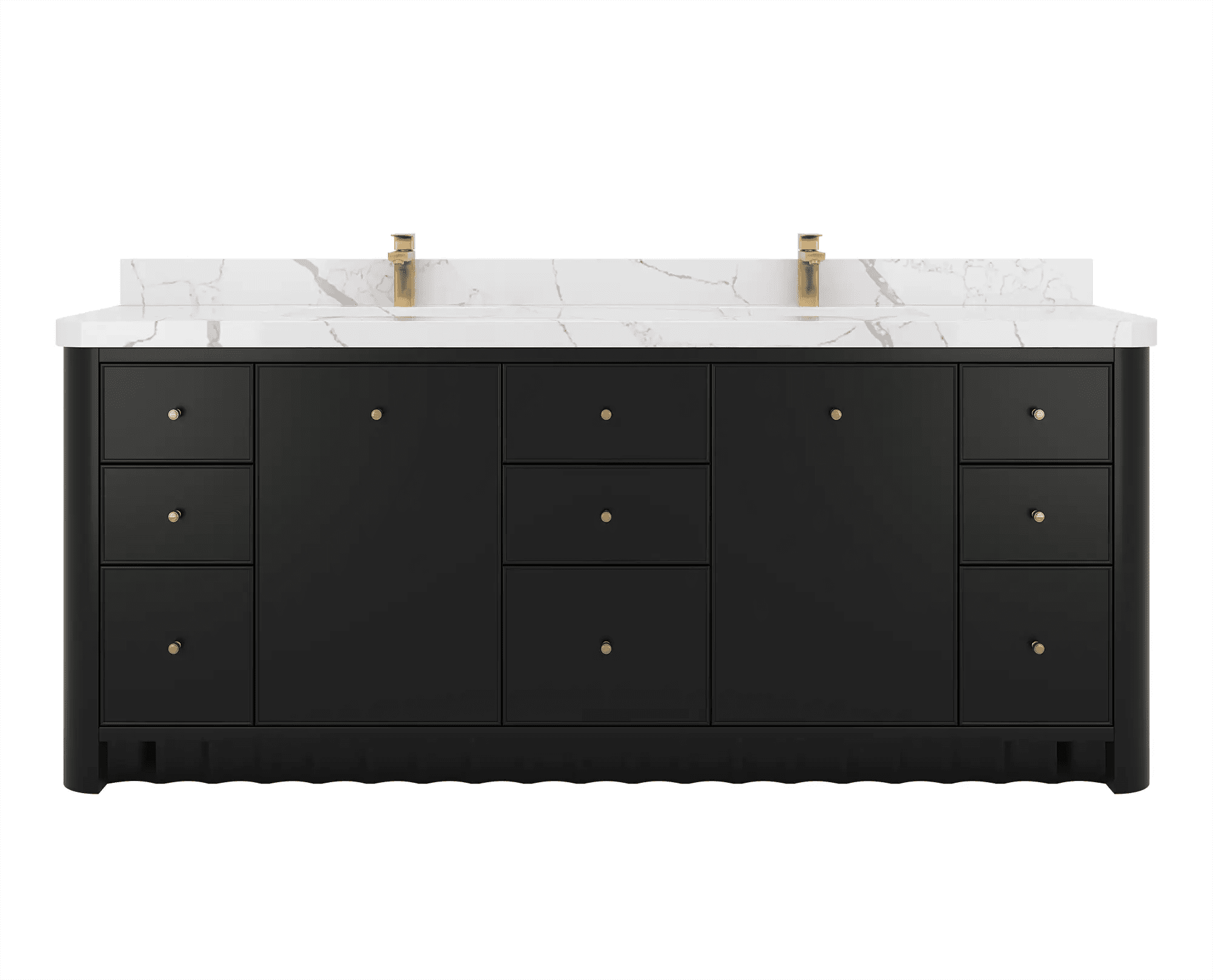 Orlando 84 in. W x 22 in. D Double Sink Bathroom Vanity - Willow Bath and Vanity