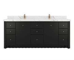 Orlando 84 in. W x 22 in. D Double Sink Bathroom Vanity - photo 1