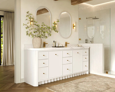 Orlando 84 in. W x 22 in. D Double Sink Bathroom Vanity - Willow Bath and Vanity