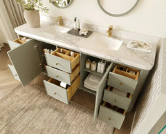 Orlando 84 in. W x 22 in. D Double Sink Bathroom Vanity - photo 3