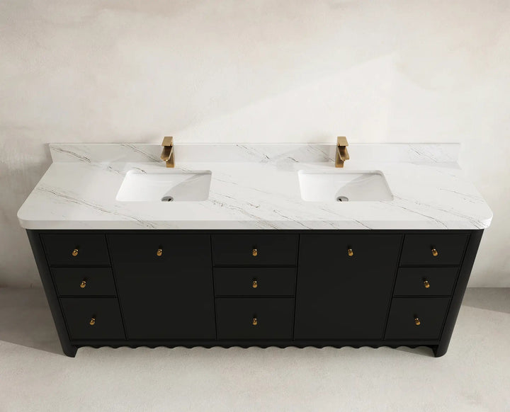 Orlando 84 in. W x 22 in. D Double Sink Bathroom Vanity - photo 11