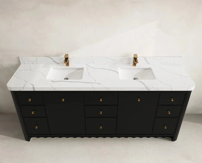Orlando 84 in. W x 22 in. D Double Sink Bathroom Vanity - Willow Bath and Vanity