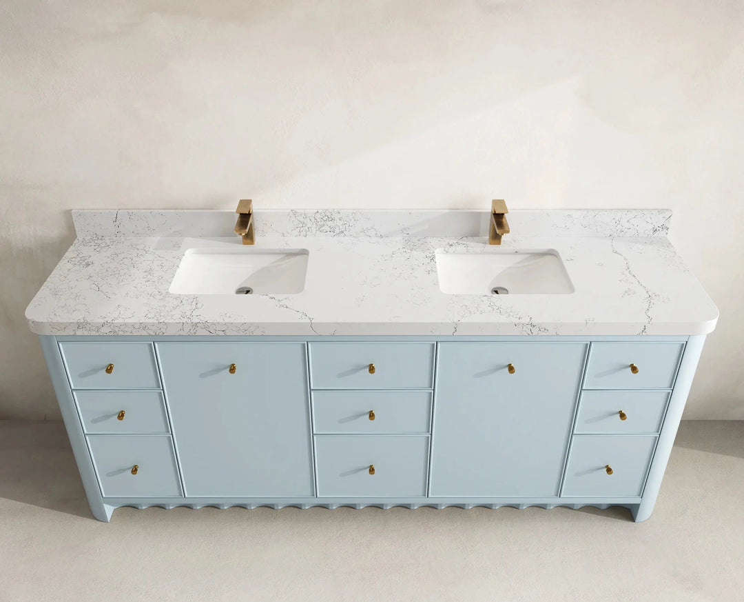 Orlando 84 in. W x 22 in. D Double Sink Bathroom Vanity | 
              
                Blue Heather
                
                  
             - ORL_BLU_PALS_84 - photo №13